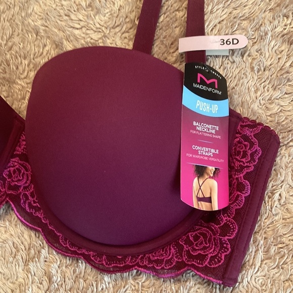 🌸NWT MAIDENFORM Push Up Bra - size 36D - Picture 3 of 11